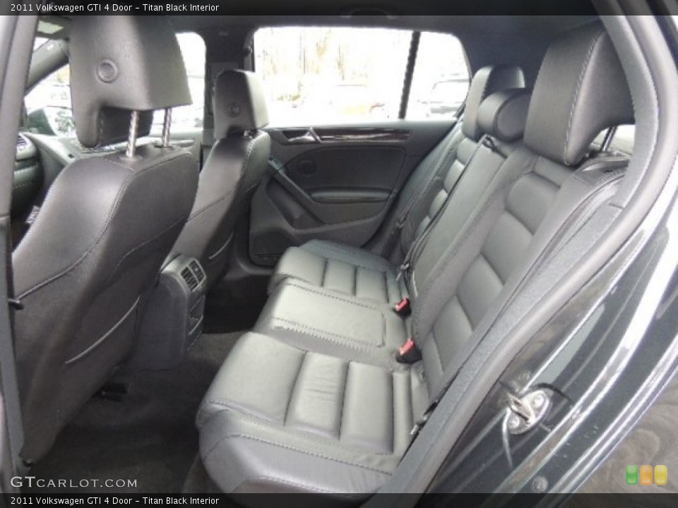 Titan Black Interior Rear Seat for the 2011 Volkswagen GTI 4 Door #75897331