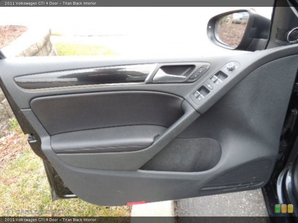 Titan Black Interior Door Panel for the 2011 Volkswagen GTI 4 Door #75897380