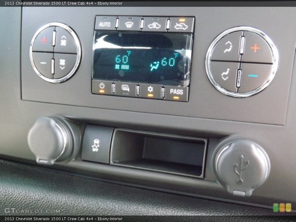 Ebony Interior Controls for the 2013 Chevrolet Silverado 1500 LT Crew Cab 4x4 #75898718