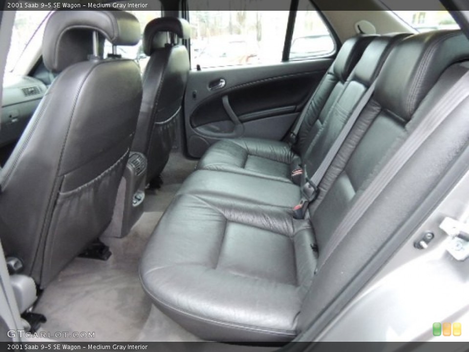 Medium Gray Interior Rear Seat for the 2001 Saab 9-5 SE Wagon #75898874