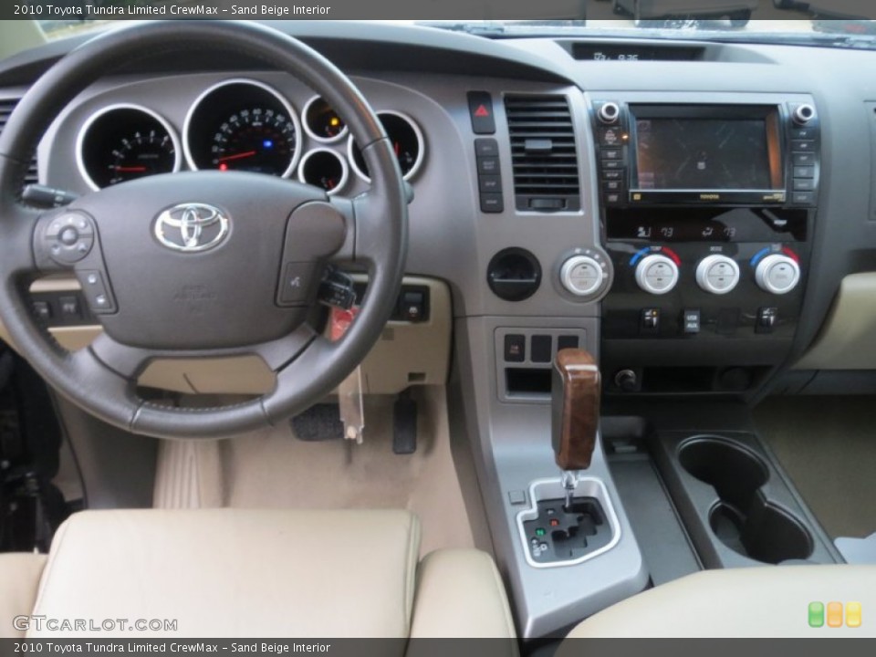 Sand Beige Interior Dashboard for the 2010 Toyota Tundra Limited CrewMax #75898901
