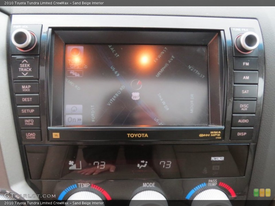 Sand Beige Interior Navigation for the 2010 Toyota Tundra Limited CrewMax #75898928
