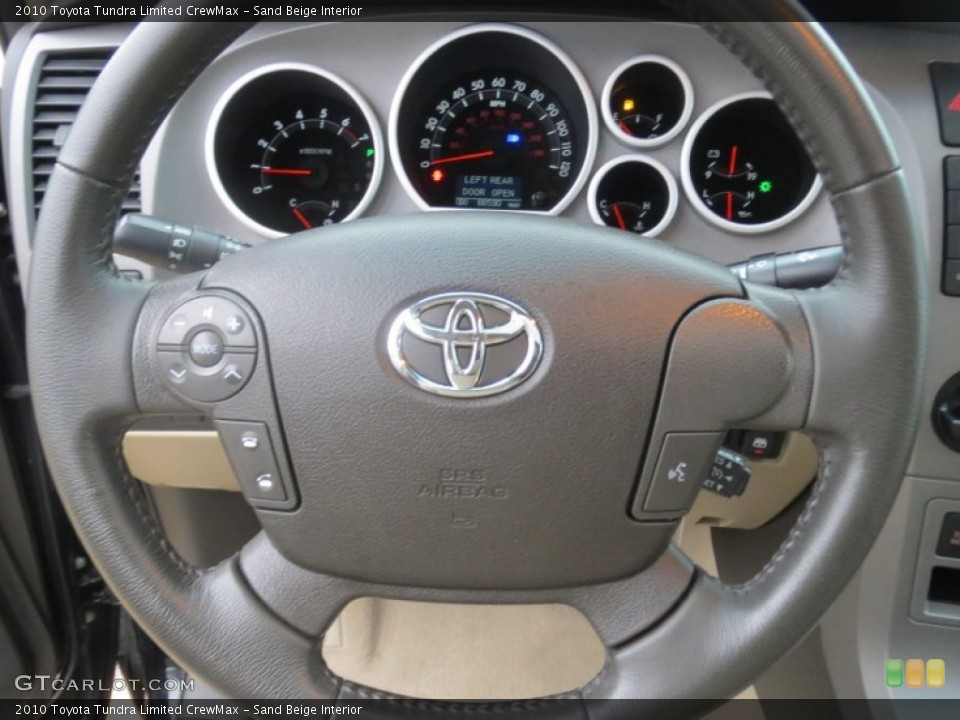 Sand Beige Interior Steering Wheel for the 2010 Toyota Tundra Limited CrewMax #75898973