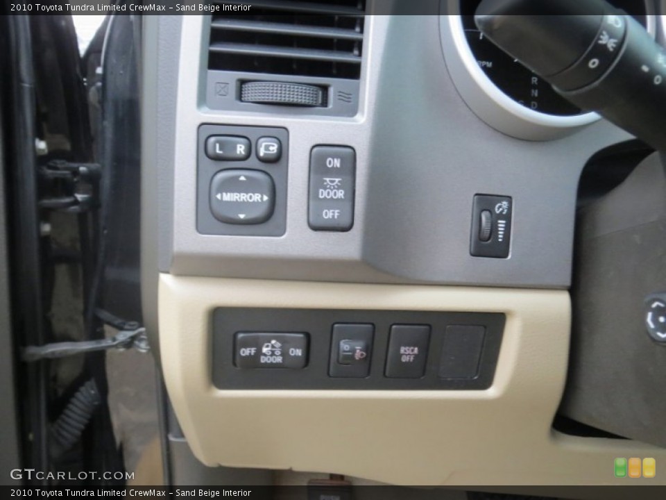Sand Beige Interior Controls for the 2010 Toyota Tundra Limited CrewMax #75899016
