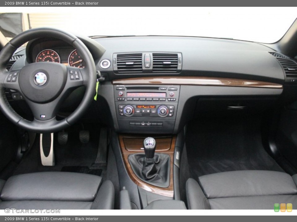 Black Interior Dashboard for the 2009 BMW 1 Series 135i Convertible #75899768