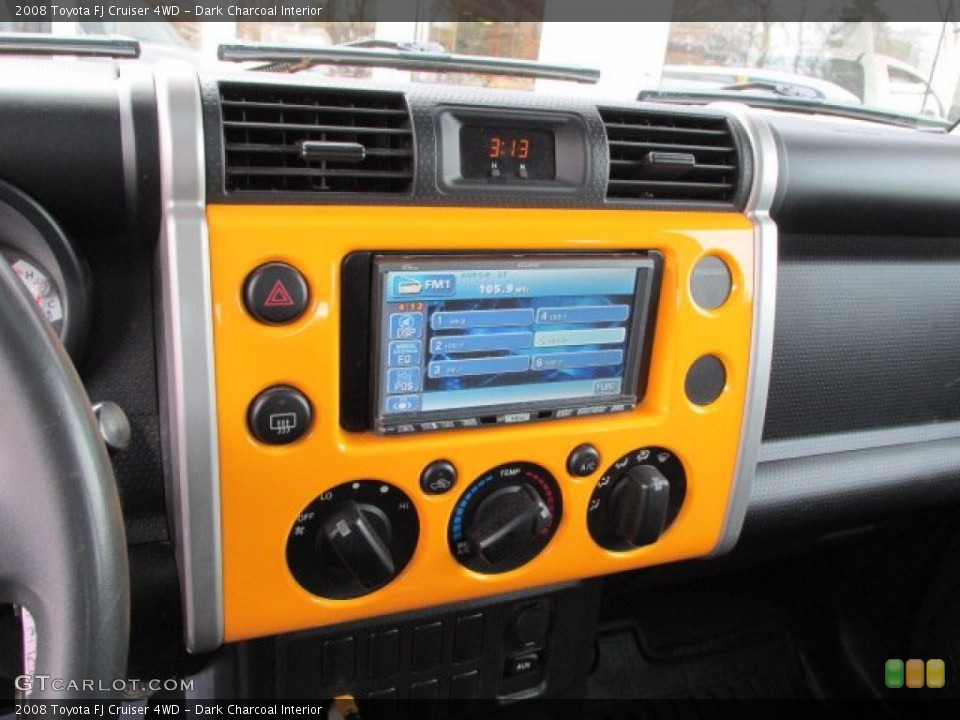Dark Charcoal Interior Controls for the 2008 Toyota FJ Cruiser 4WD #75902015