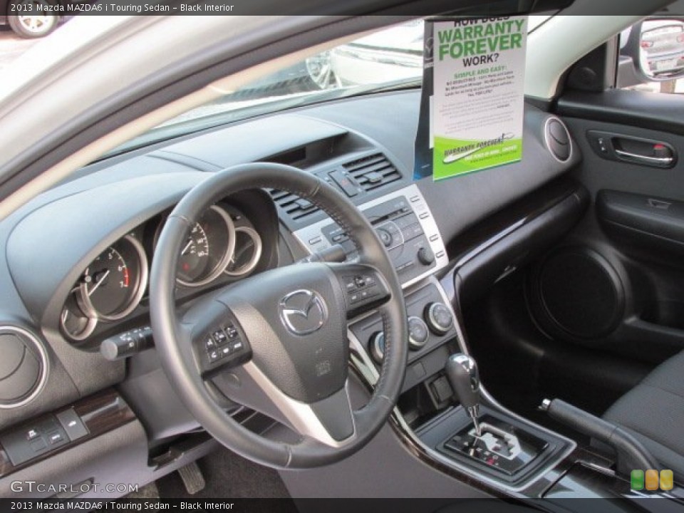 Black Interior Dashboard for the 2013 Mazda MAZDA6 i Touring Sedan #75902234