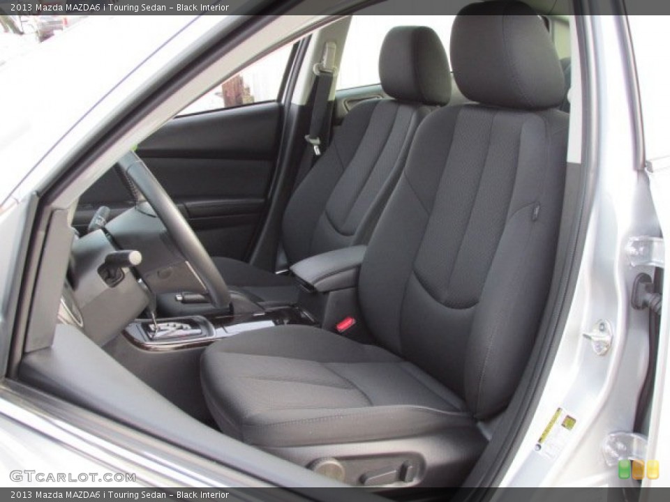 Black Interior Front Seat for the 2013 Mazda MAZDA6 i Touring Sedan #75902248