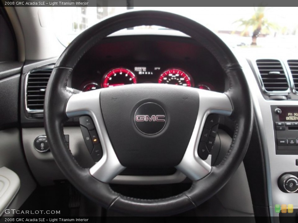 Light Titanium Interior Steering Wheel for the 2008 GMC Acadia SLE #75903026