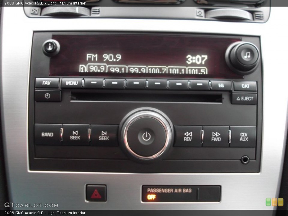 Light Titanium Interior Audio System for the 2008 GMC Acadia SLE #75903101