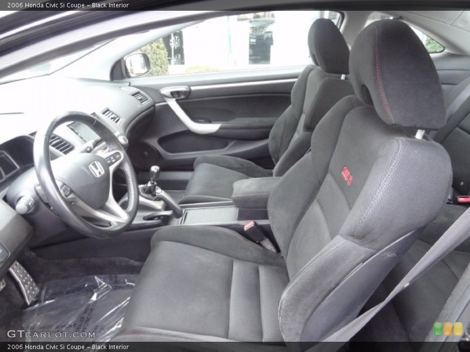Black Interior Front Seat for the 2006 Honda Civic Si Coupe #75903125
