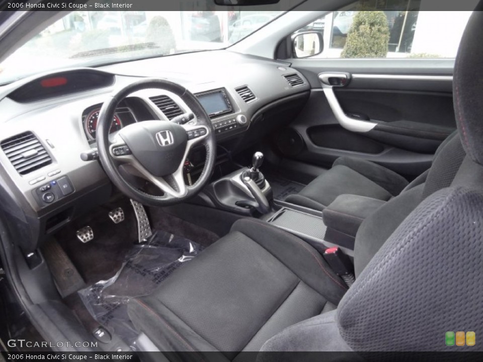 Black Interior Prime Interior for the 2006 Honda Civic Si Coupe #75903146