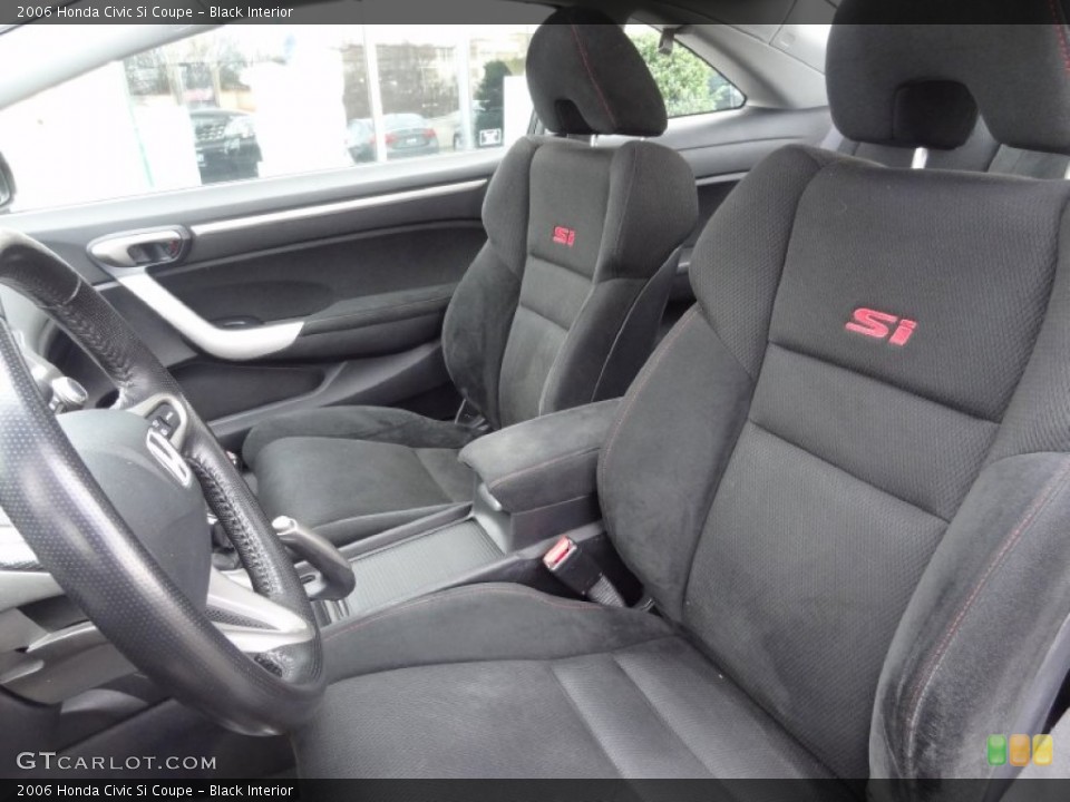 Black Interior Front Seat for the 2006 Honda Civic Si Coupe #75903164