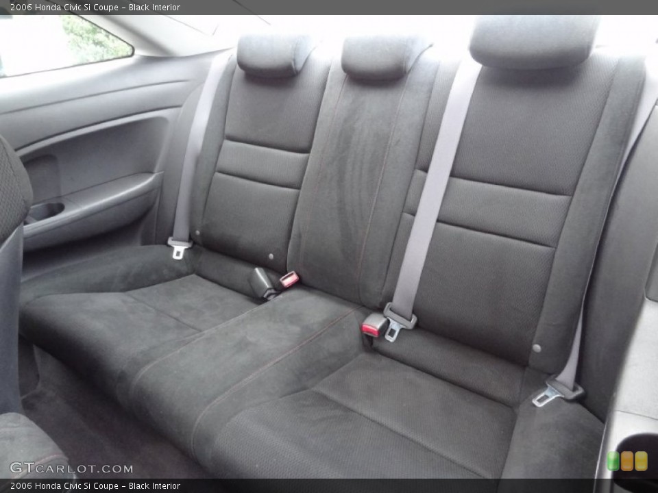 Black Interior Rear Seat for the 2006 Honda Civic Si Coupe #75903176