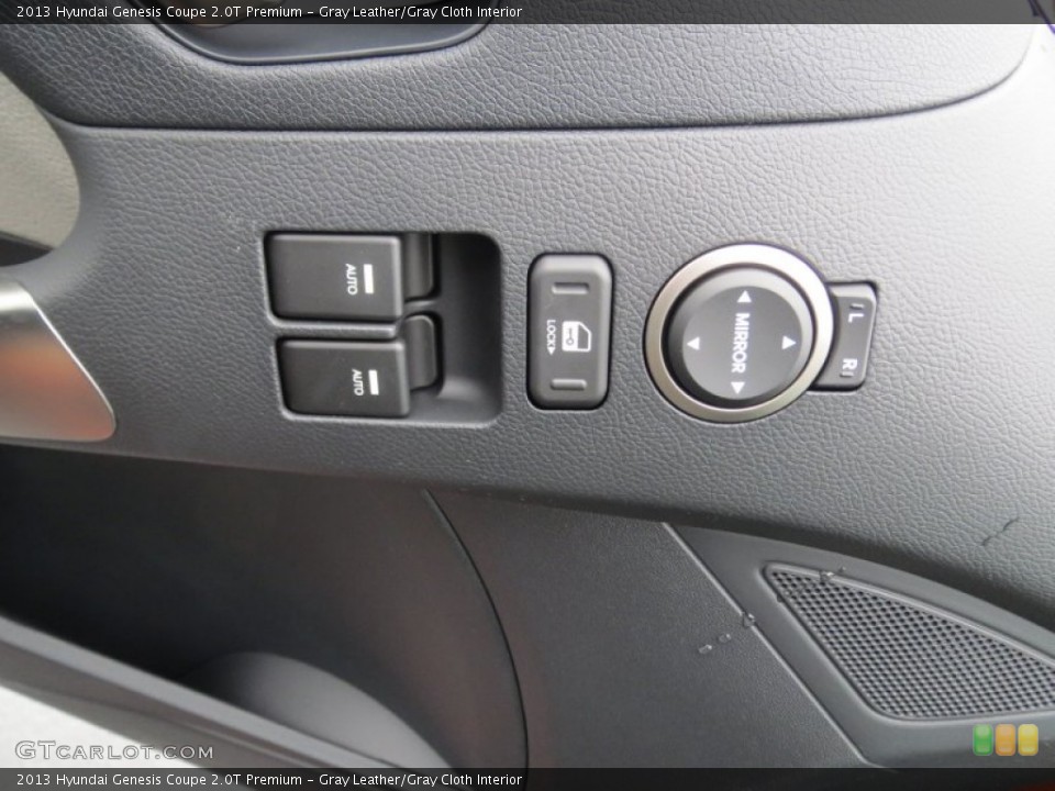 Gray Leather/Gray Cloth Interior Controls for the 2013 Hyundai Genesis Coupe 2.0T Premium #75903513