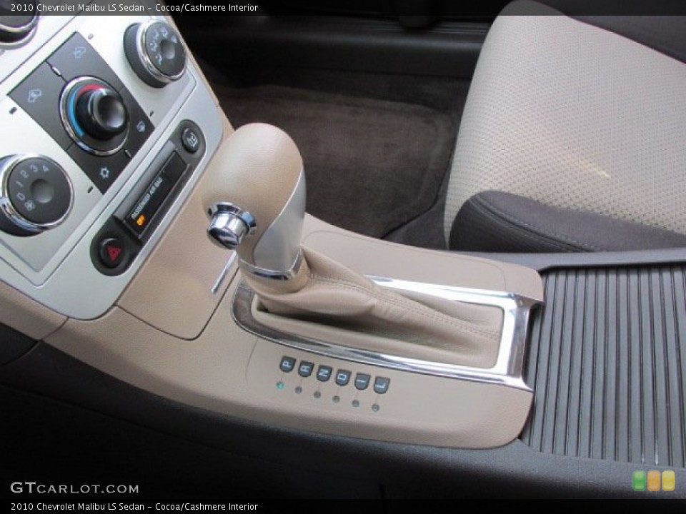 Cocoa/Cashmere Interior Transmission for the 2010 Chevrolet Malibu LS Sedan #75903647