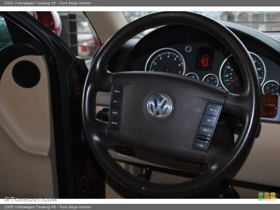 Pure Beige Interior Steering Wheel for the 2005 Volkswagen Touareg V8 #75903974