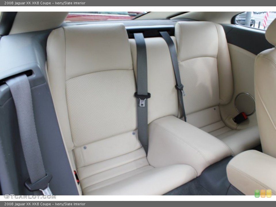 Ivory/Slate Interior Rear Seat for the 2008 Jaguar XK XK8 Coupe #75904185