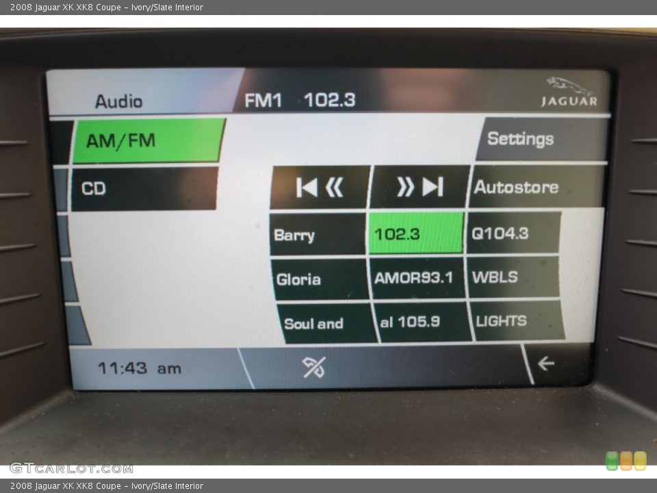 Ivory/Slate Interior Controls for the 2008 Jaguar XK XK8 Coupe #75904268