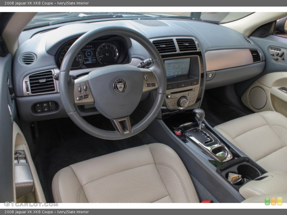 Ivory/Slate 2008 Jaguar XK Interiors