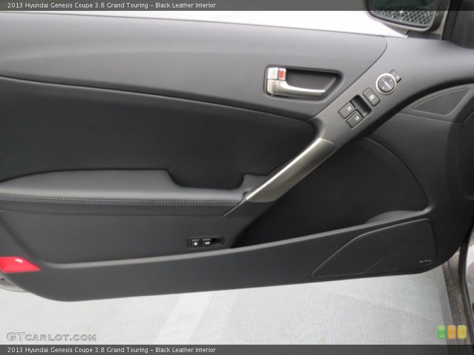 Black Leather Interior Door Panel for the 2013 Hyundai Genesis Coupe 3.8 Grand Touring #75904600