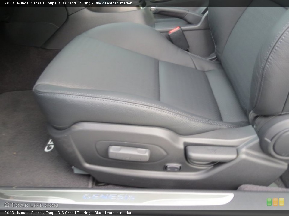 Black Leather Interior Front Seat for the 2013 Hyundai Genesis Coupe 3.8 Grand Touring #75904678