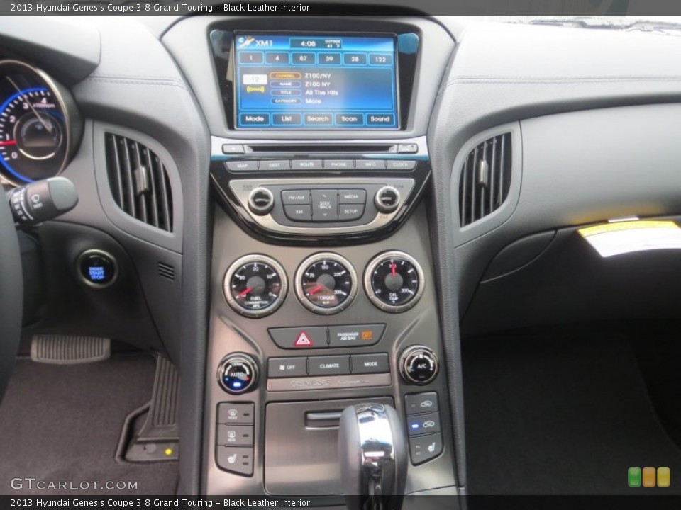 Black Leather Interior Controls for the 2013 Hyundai Genesis Coupe 3.8 Grand Touring #75904724