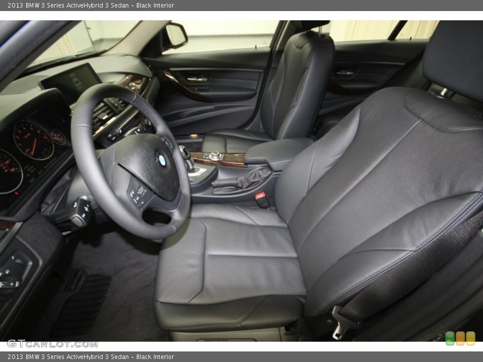 Black Interior Front Seat for the 2013 BMW 3 Series ActiveHybrid 3 Sedan #75904856