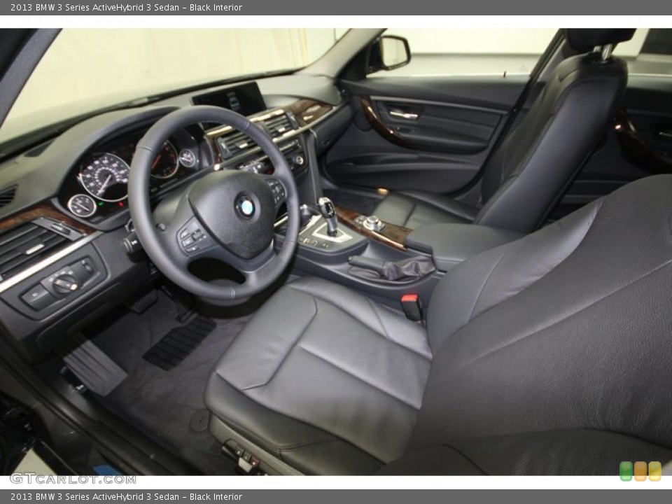Black Interior Prime Interior for the 2013 BMW 3 Series ActiveHybrid 3 Sedan #75904991