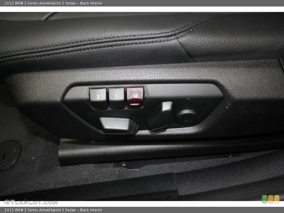 Black Interior Controls for the 2013 BMW 3 Series ActiveHybrid 3 Sedan #75905069