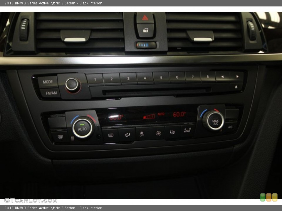 Black Interior Controls for the 2013 BMW 3 Series ActiveHybrid 3 Sedan #75905095