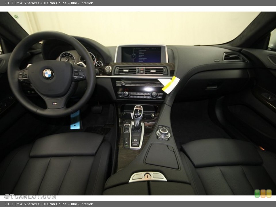 Black Interior Dashboard for the 2013 BMW 6 Series 640i Gran Coupe #75905333