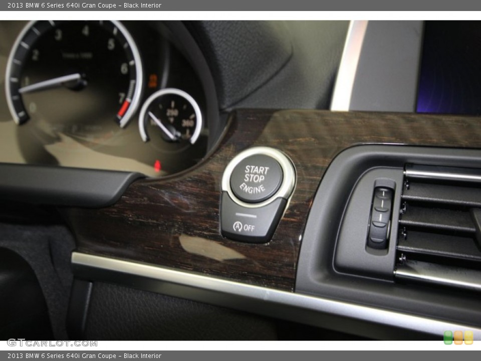 Black Interior Controls for the 2013 BMW 6 Series 640i Gran Coupe #75905588