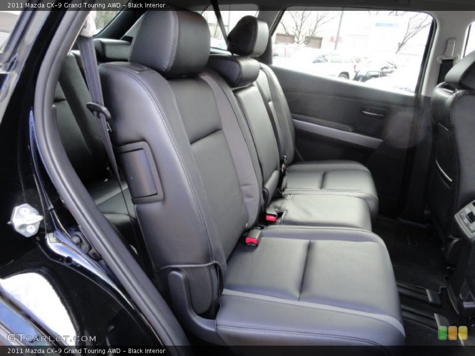 Black Interior Rear Seat for the 2011 Mazda CX-9 Grand Touring AWD #75905666