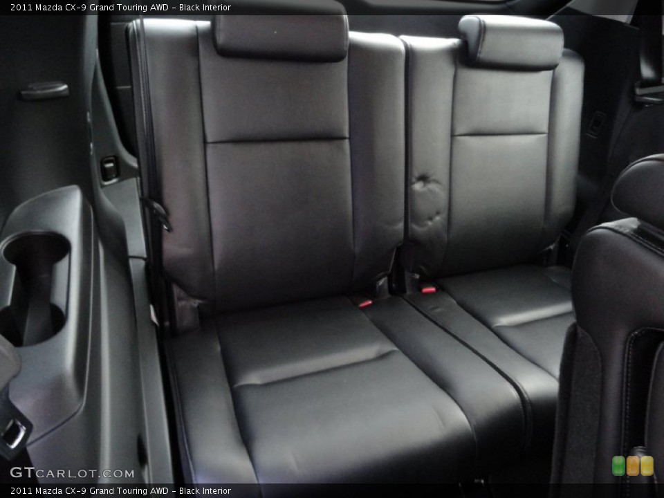Black Interior Rear Seat for the 2011 Mazda CX-9 Grand Touring AWD #75905681