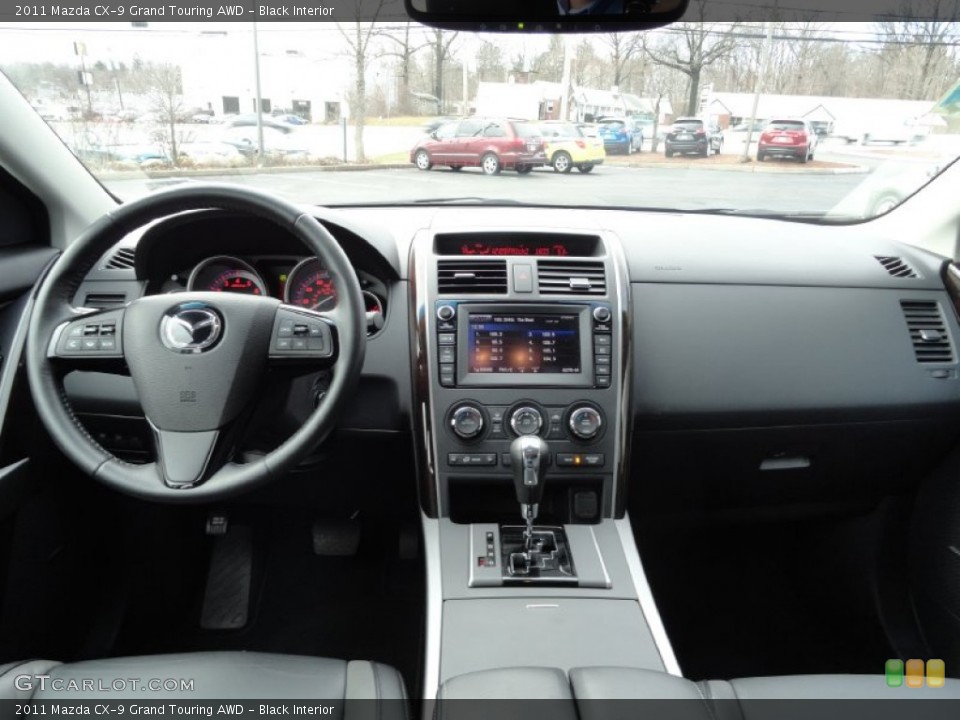 Black Interior Dashboard for the 2011 Mazda CX-9 Grand Touring AWD #75905843