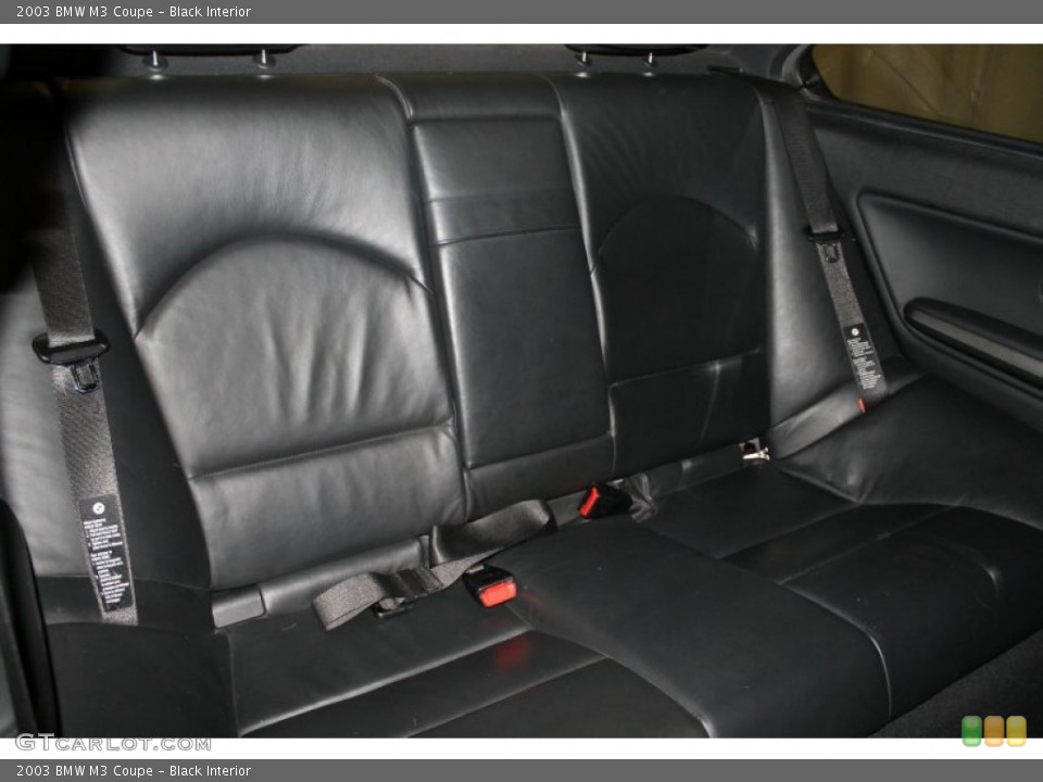 Black Interior Rear Seat for the 2003 BMW M3 Coupe #75905871