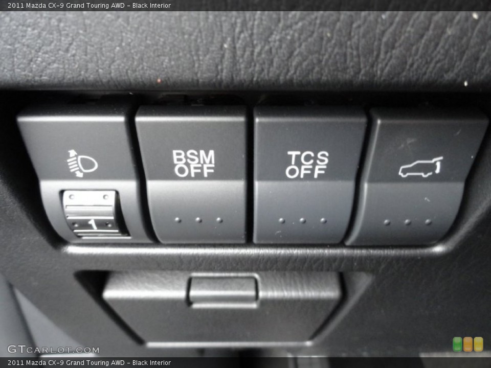 Black Interior Controls for the 2011 Mazda CX-9 Grand Touring AWD #75905939