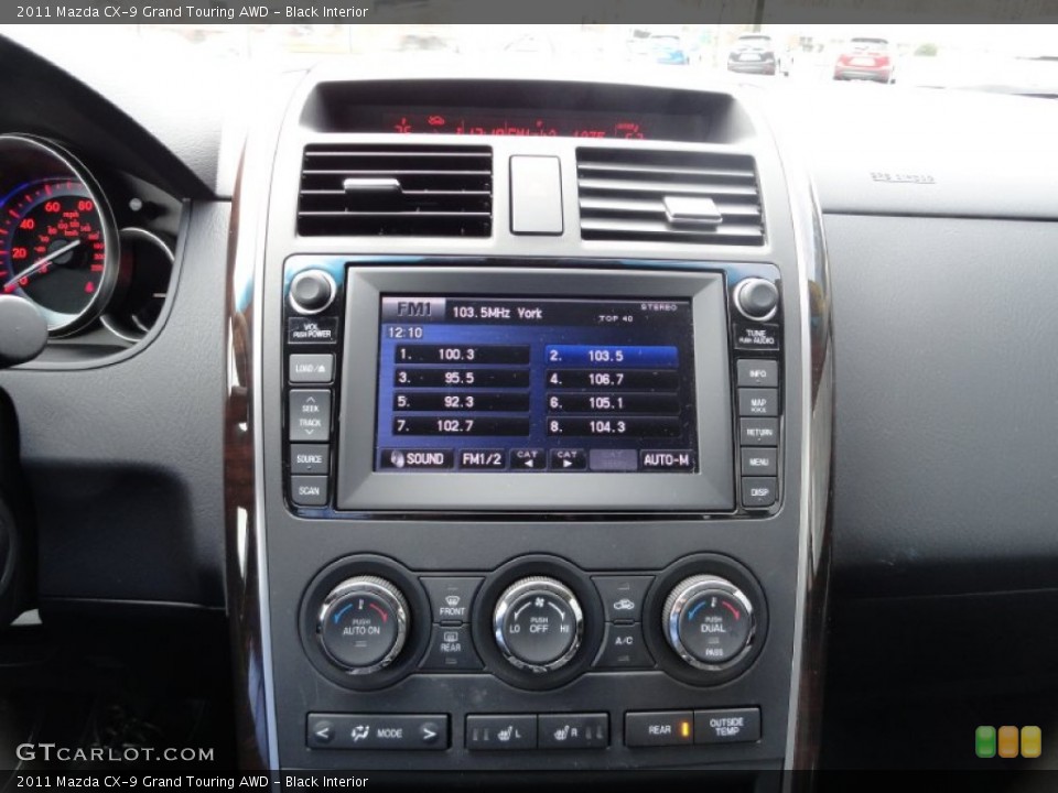 Black Interior Controls for the 2011 Mazda CX-9 Grand Touring AWD #75905948