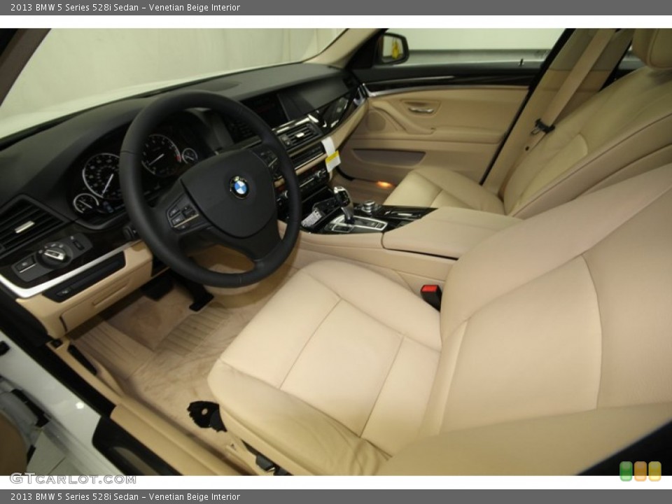 Venetian Beige Interior Prime Interior for the 2013 BMW 5 Series 528i Sedan #75905952