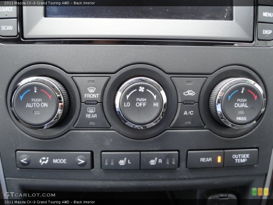 Black Interior Controls for the 2011 Mazda CX-9 Grand Touring AWD #75906041