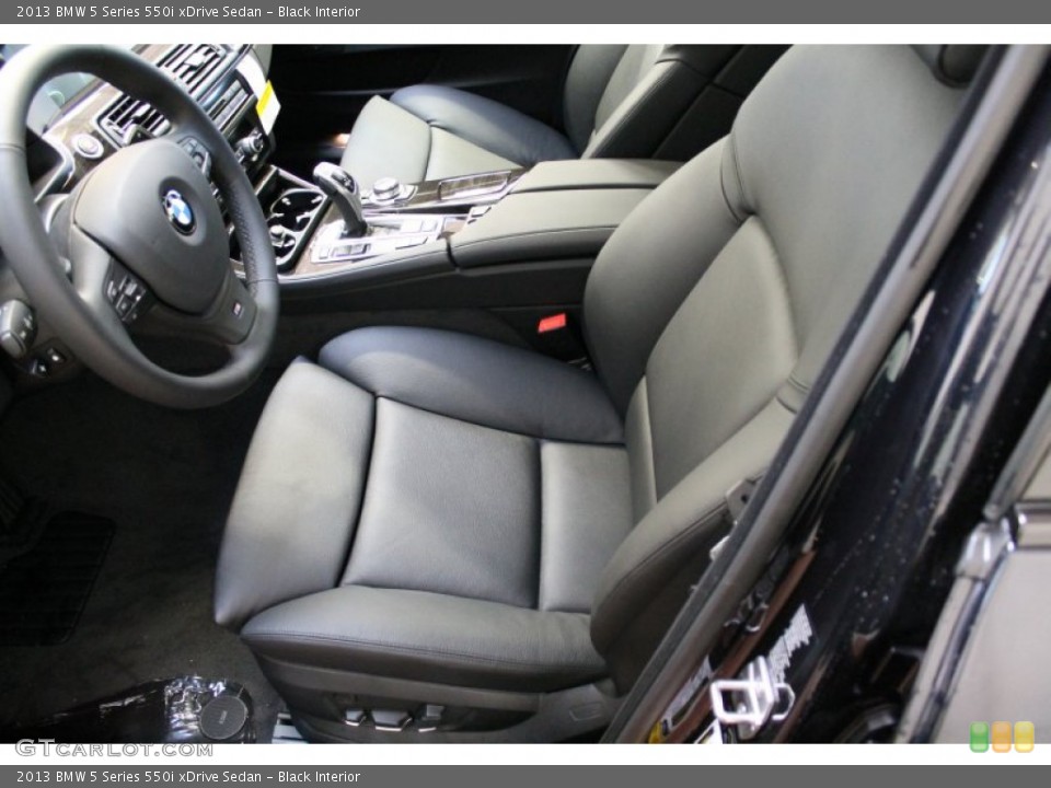 Black Interior Front Seat for the 2013 BMW 5 Series 550i xDrive Sedan #75907055