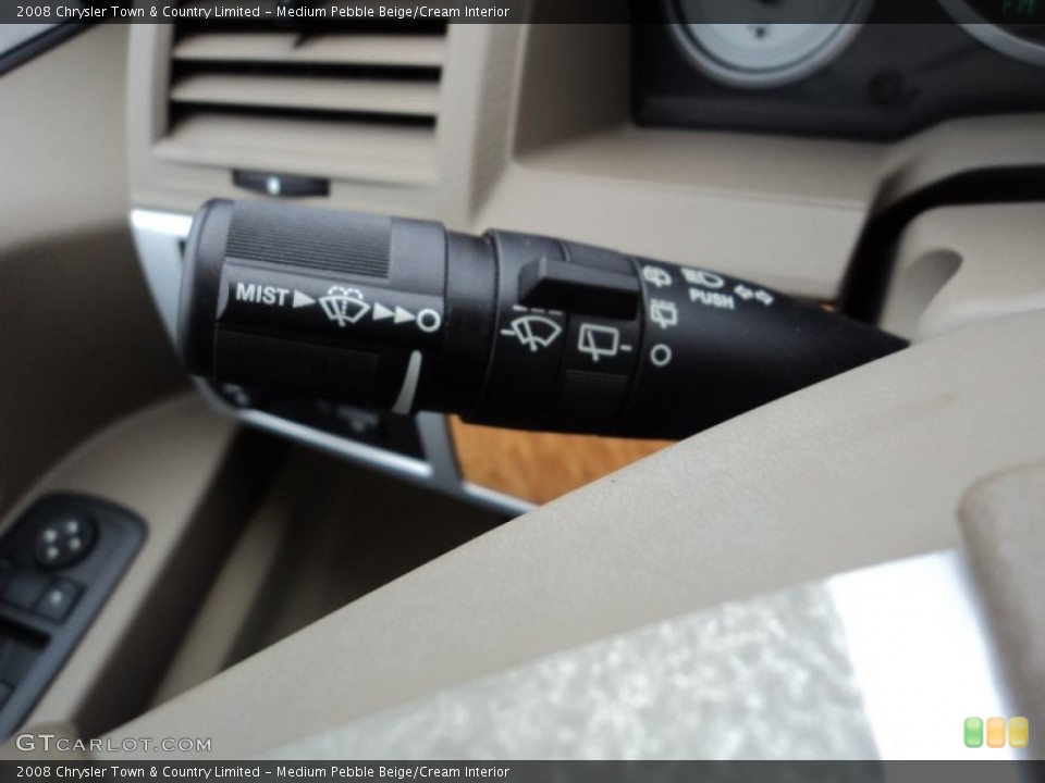 Medium Pebble Beige/Cream Interior Controls for the 2008 Chrysler Town & Country Limited #75907784
