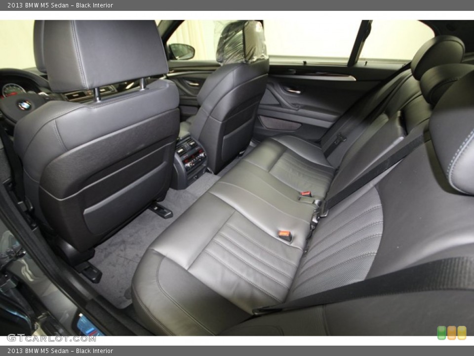 Black Interior Rear Seat for the 2013 BMW M5 Sedan #75908430