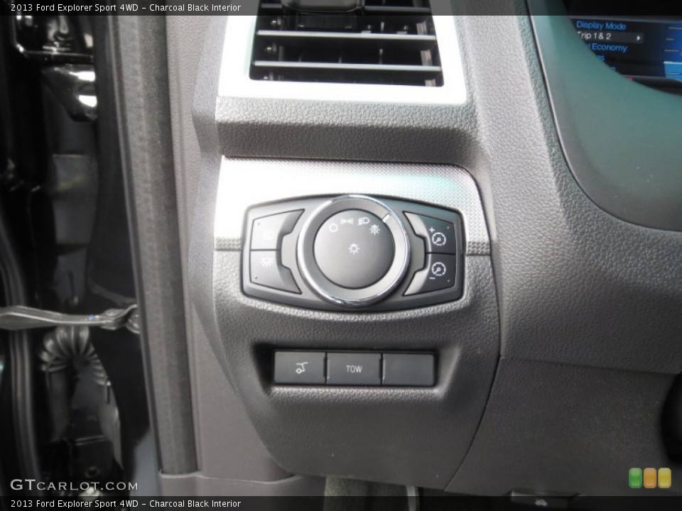 Charcoal Black Interior Controls for the 2013 Ford Explorer Sport 4WD #75908834