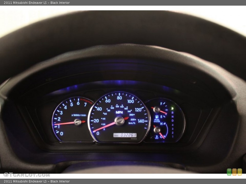 Black Interior Gauges for the 2011 Mitsubishi Endeavor LS #75910017