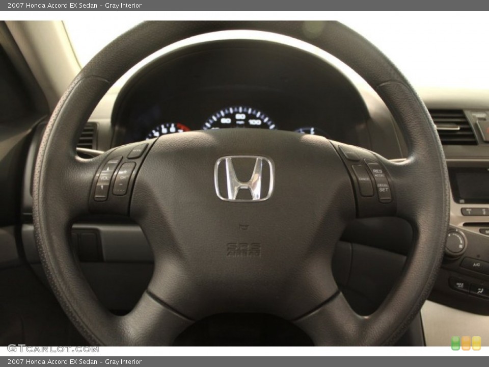 Gray Interior Steering Wheel for the 2007 Honda Accord EX Sedan #75910444
