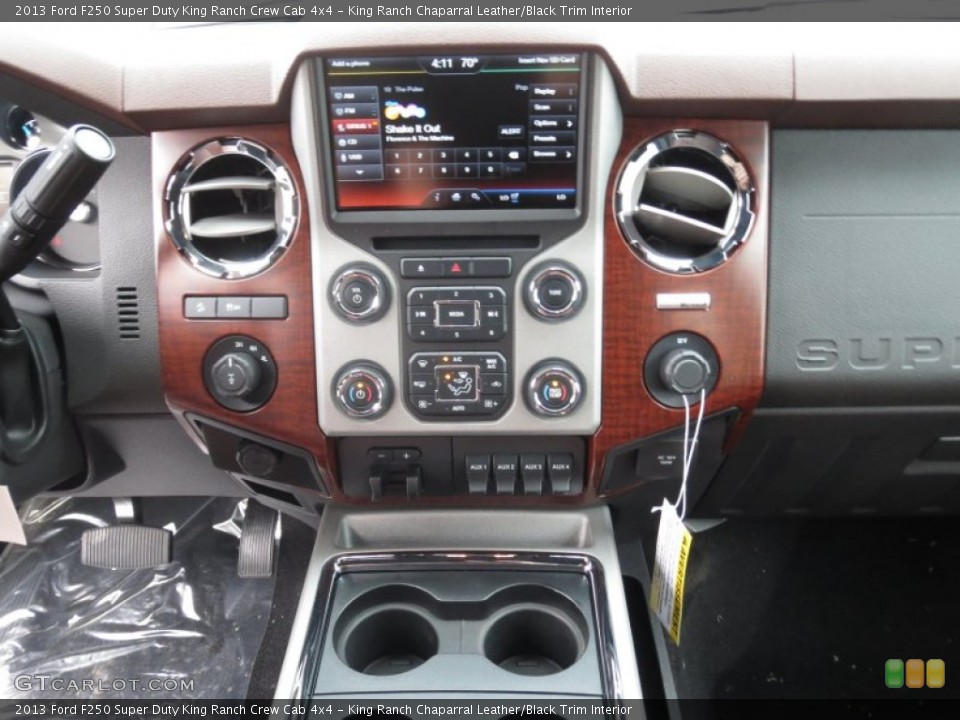 King Ranch Chaparral Leather/Black Trim Interior Controls for the 2013 Ford F250 Super Duty King Ranch Crew Cab 4x4 #75911867
