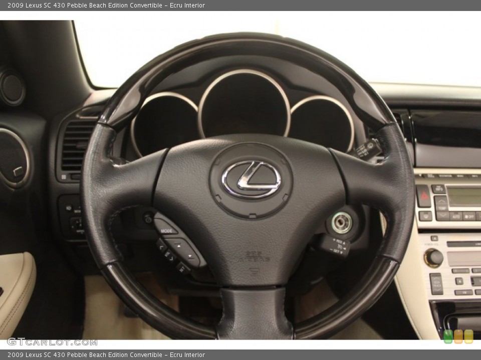 Ecru Interior Steering Wheel for the 2009 Lexus SC 430 Pebble Beach Edition Convertible #75912429