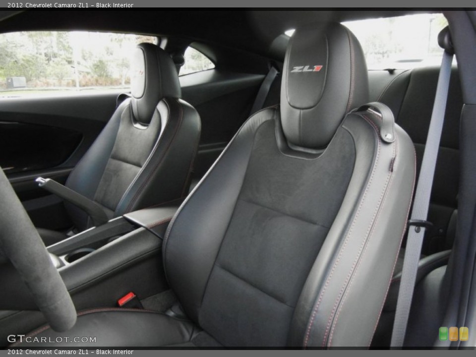 Black Interior Front Seat for the 2012 Chevrolet Camaro ZL1 #75912446